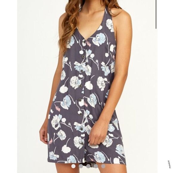 RCVA 90s Baby Halter Dress Floral Print XS - Picture 1 of 7